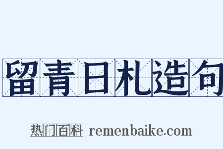 留青日札造句是什么意思的图片